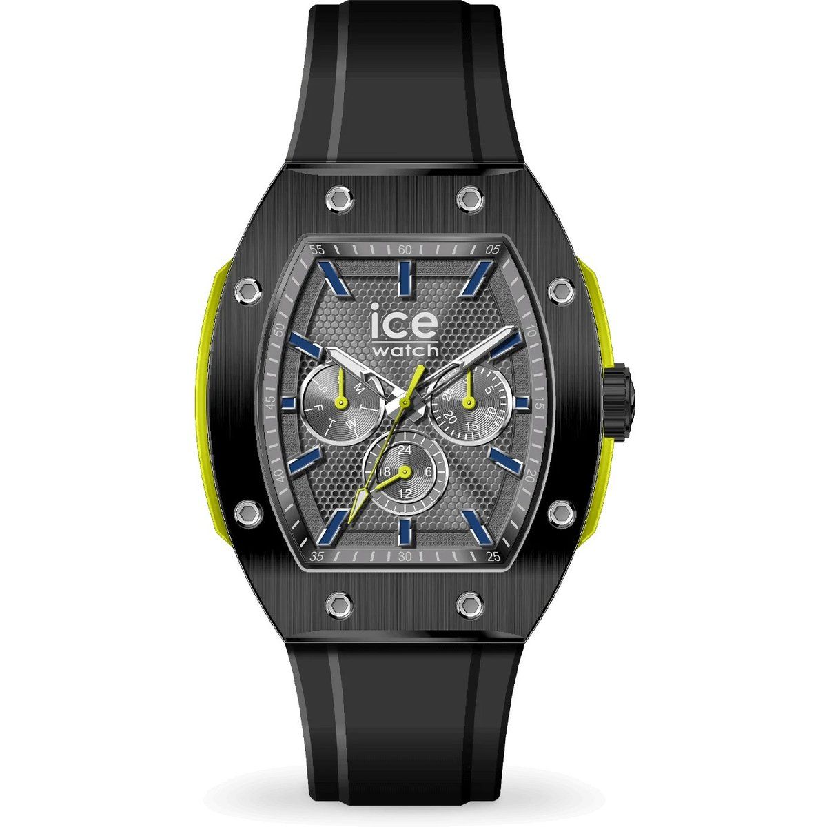 Sportliche Armbanduhr in Tonneau-Form