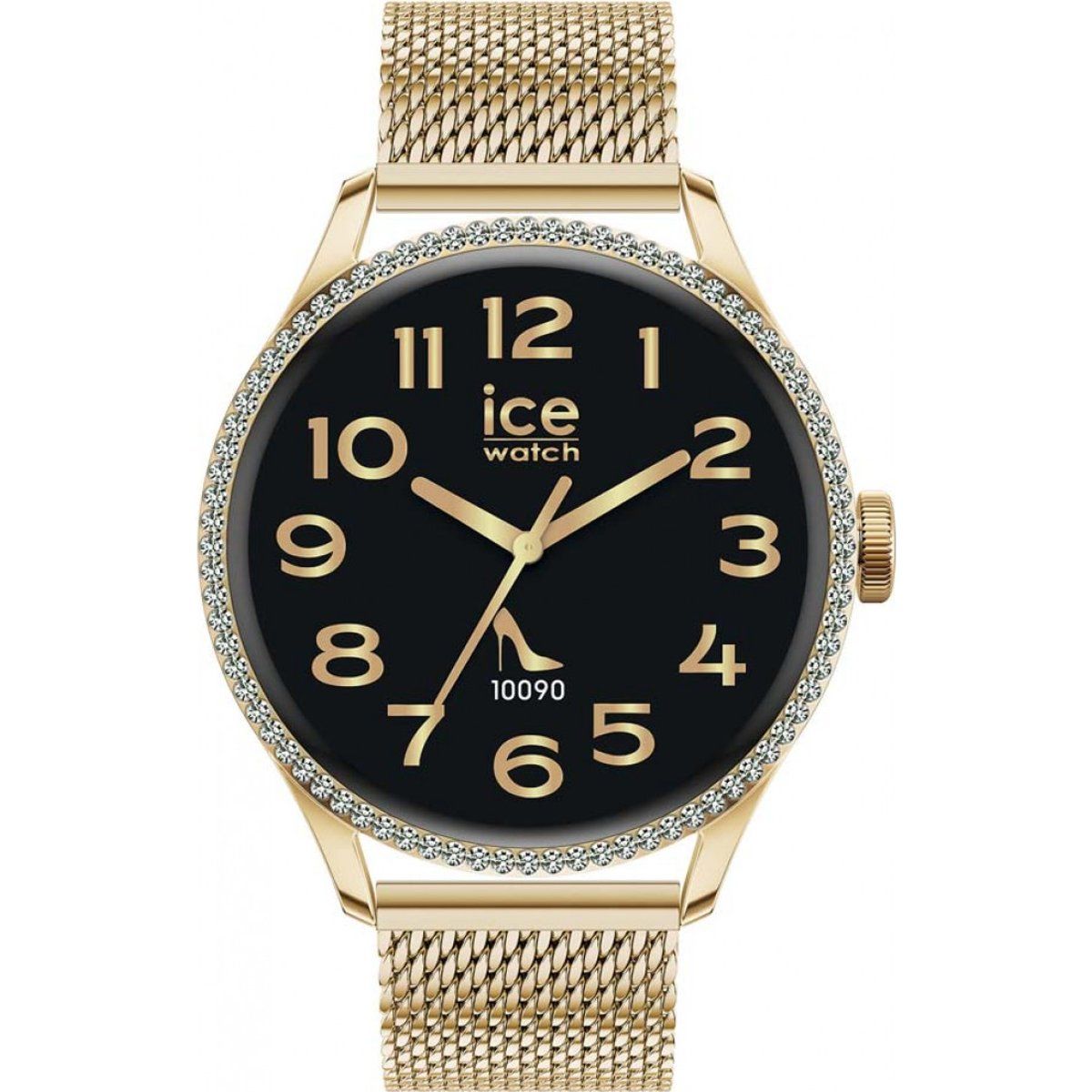 Glamouröse Smartwatch mit Kristall-Lünette