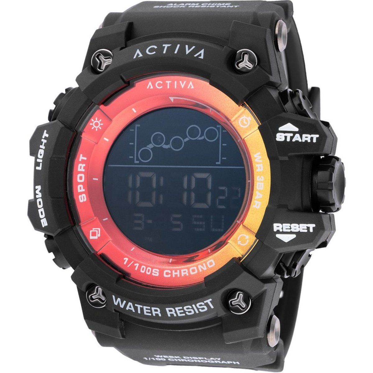 Robuste Digitale Sport-Armbanduhr mit Chronograph