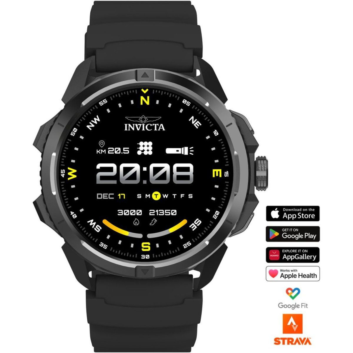 Robuste digitale Kompass-Smartwatch