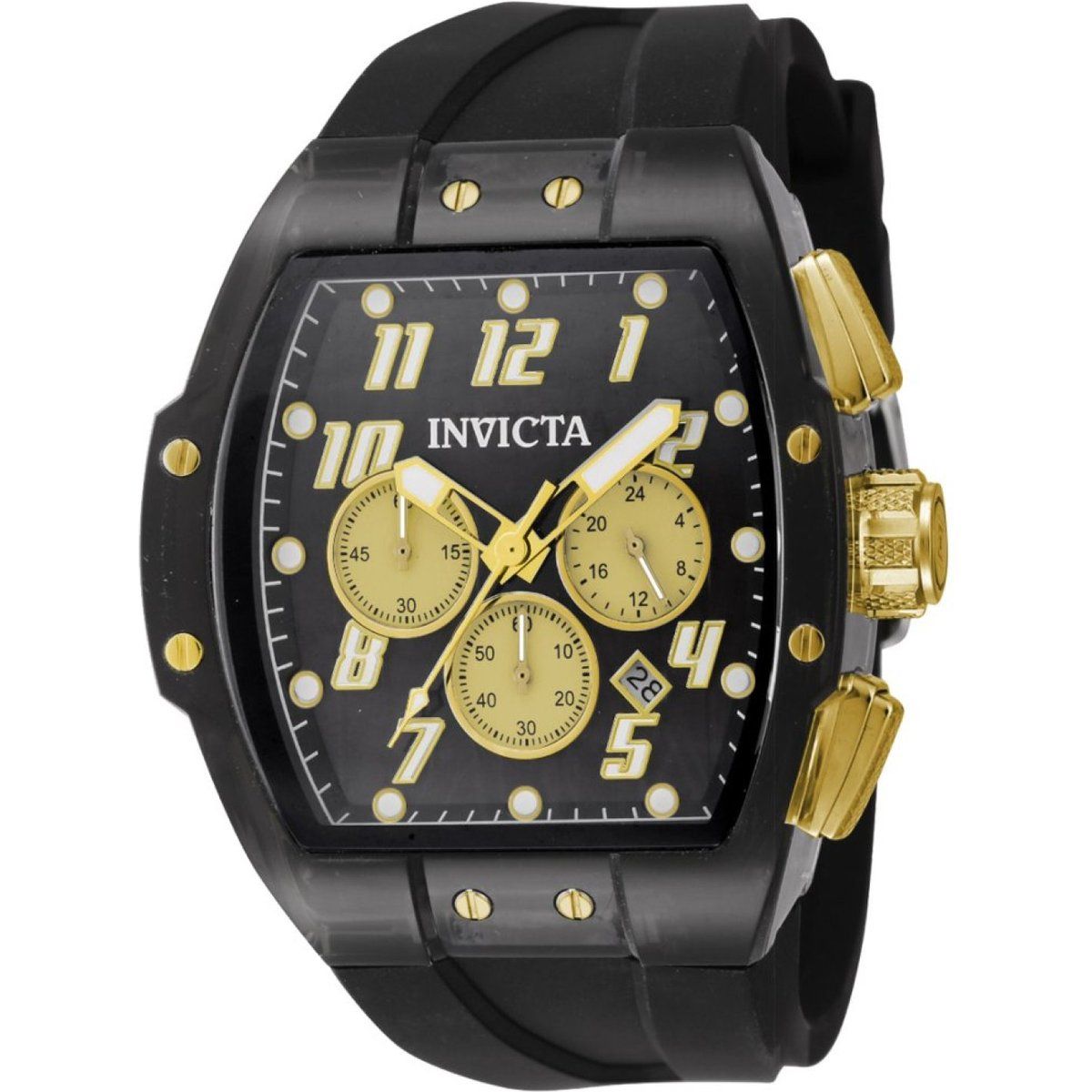 Rennsport-Chronograph mit Silikonarmband