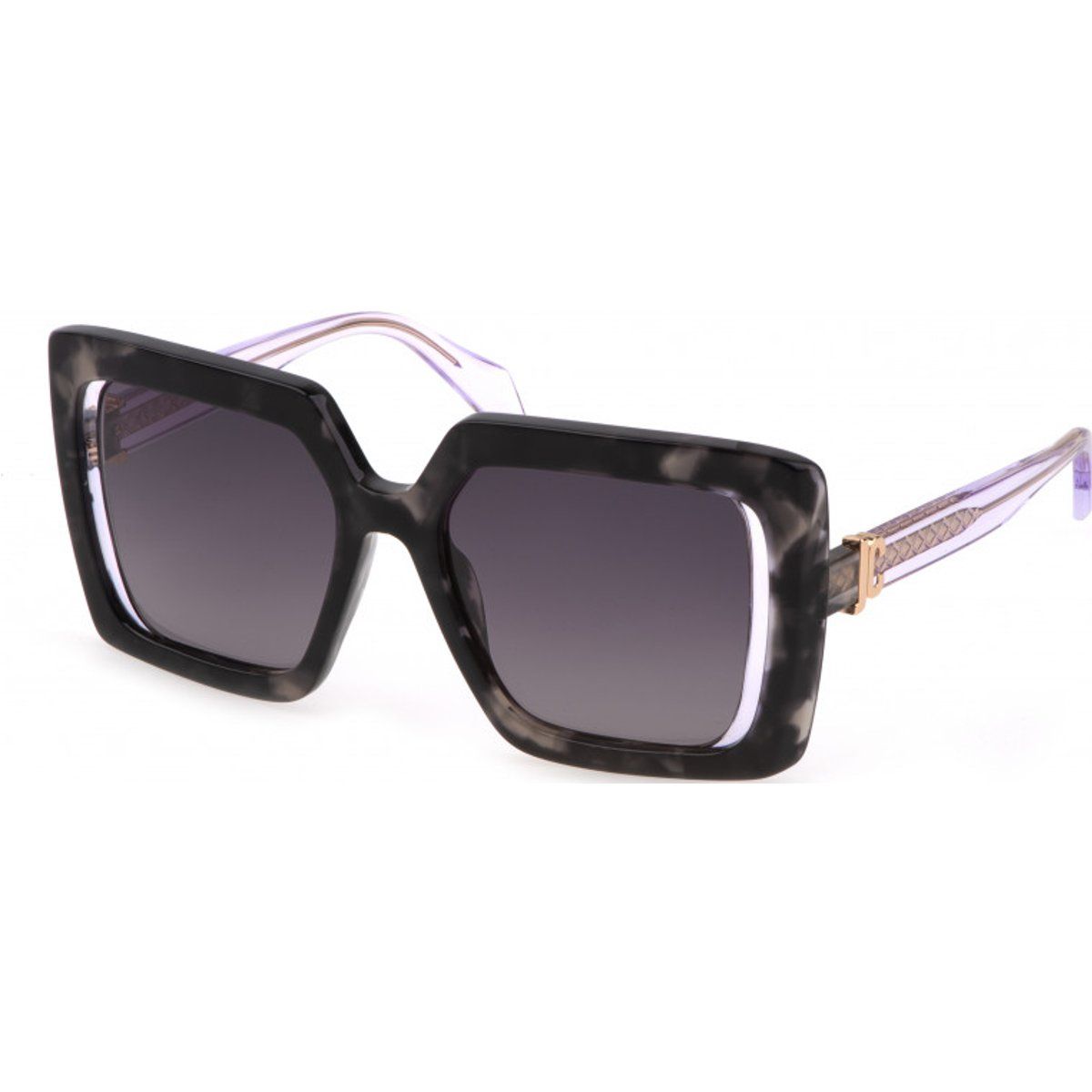 Übergroße quadratische Marmor-Sonnenbrille