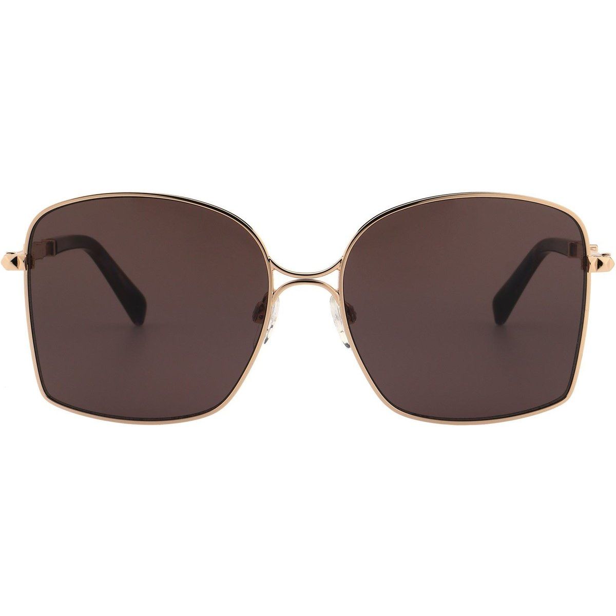 Oversize quadratische Doppelsteg-Sonnenbrille