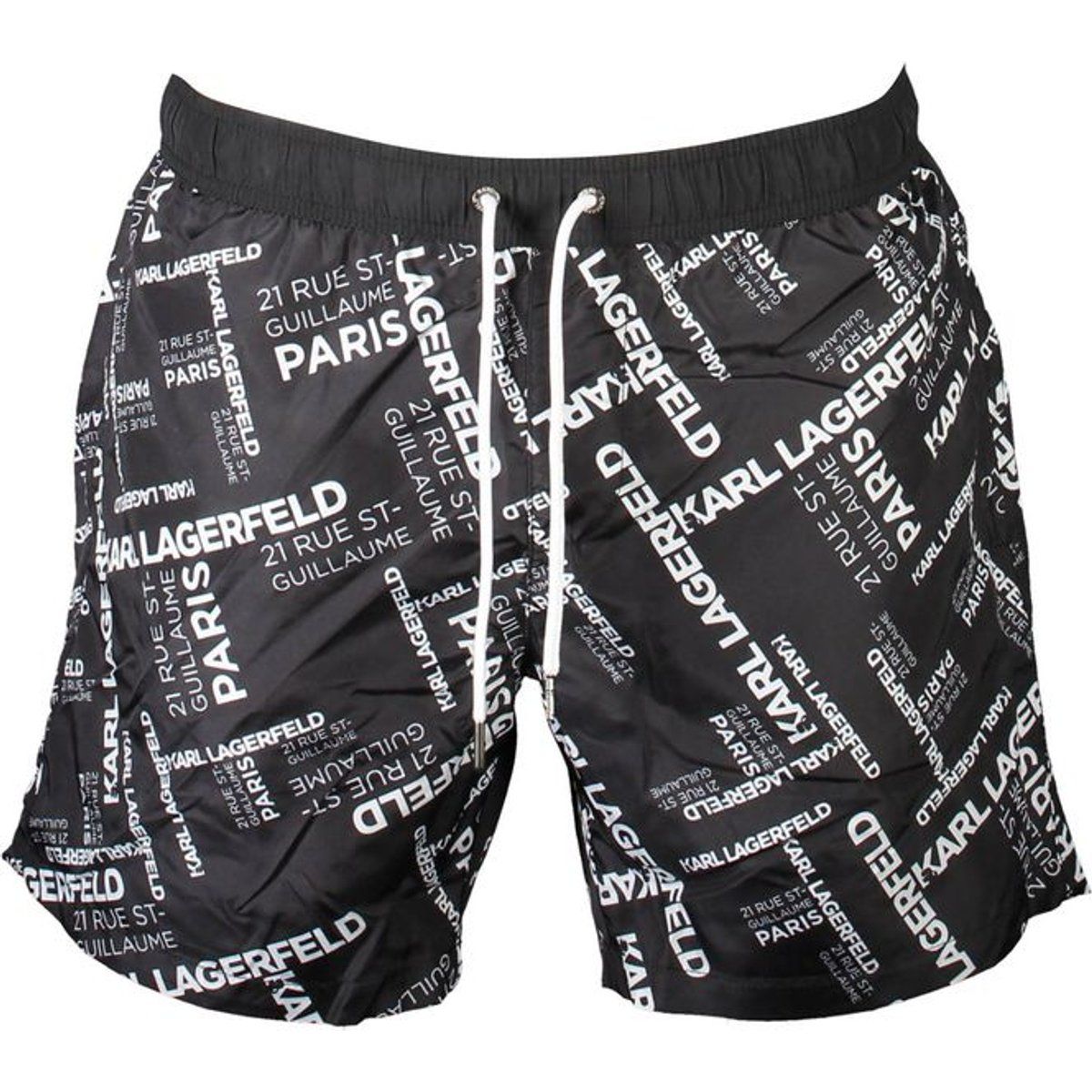 Badeshorts mit Allover-Logoprint