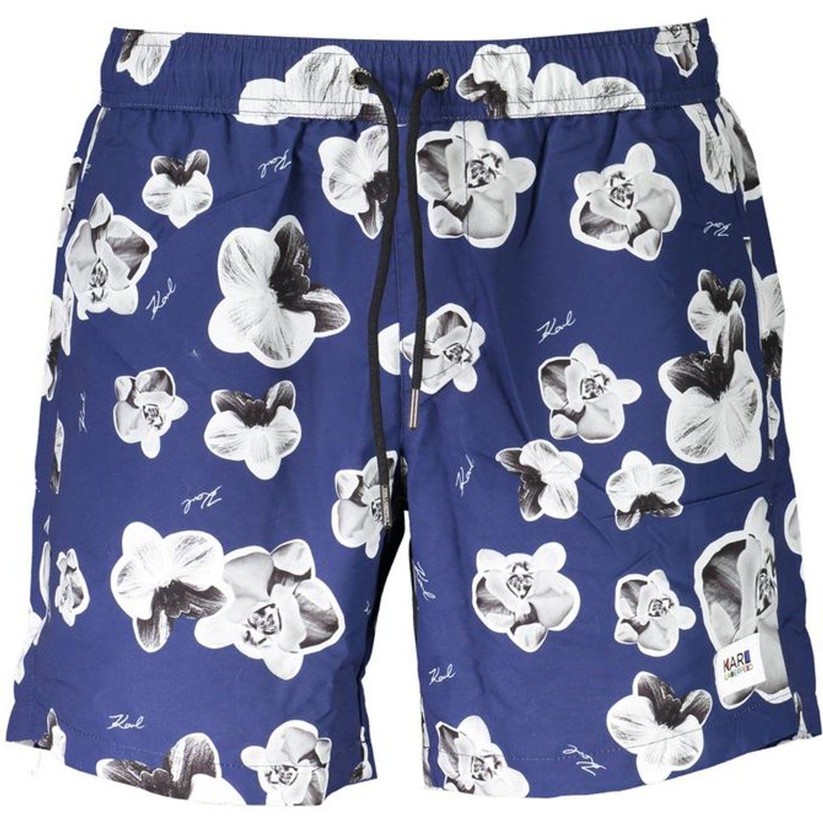 Badehose mit Blumenmuster und Kordelzug