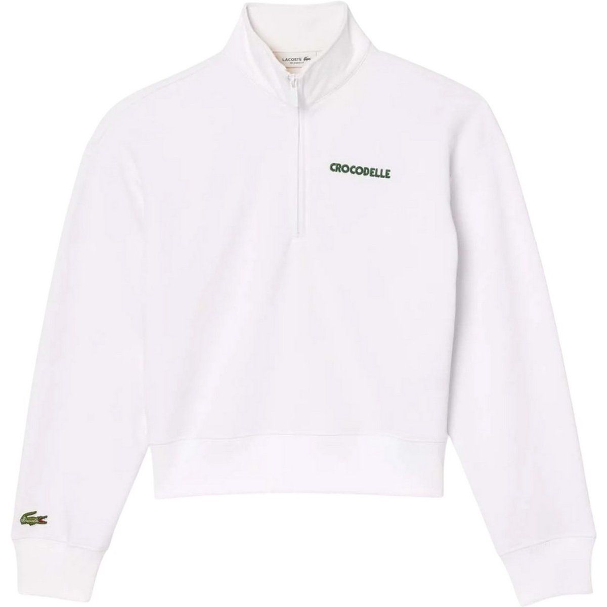 Fleece-Sweatshirt mit halbem Reißverschluss