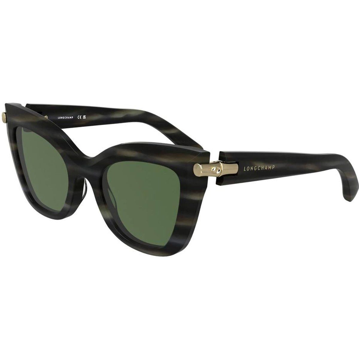 Marmorierte Cat-Eye Acetat-Sonnenbrille