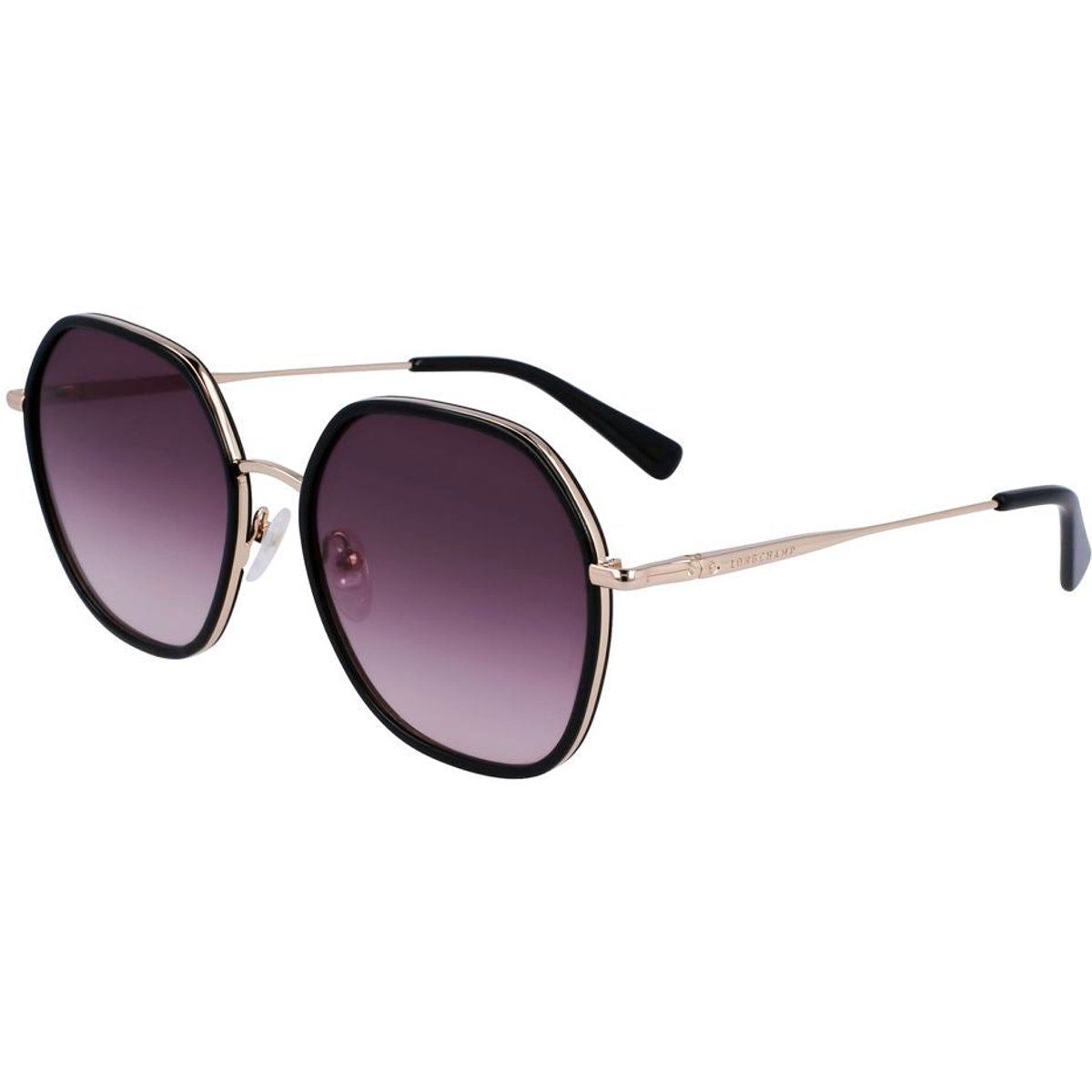 Oversized Geometrische Metall-Sonnenbrille