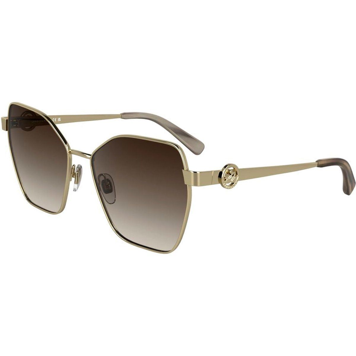Geometrische Metall-Sonnenbrille