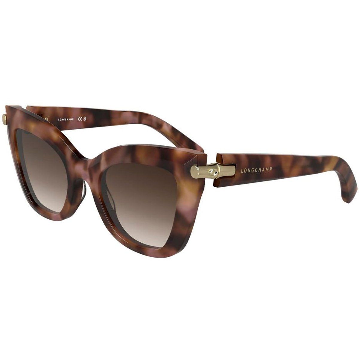 Elegante Cat-Eye-Sonnenbrille mit Marmor-Effekt