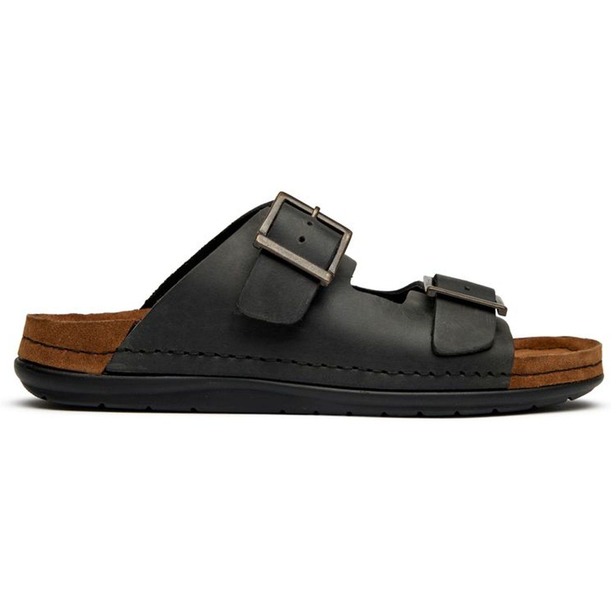Leder-Slides mit Doppelriemen
