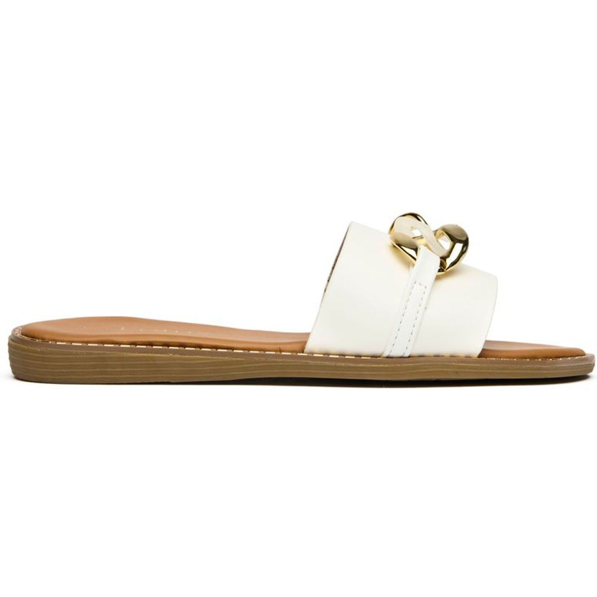 Elegante Slipper mit Kettendetail
