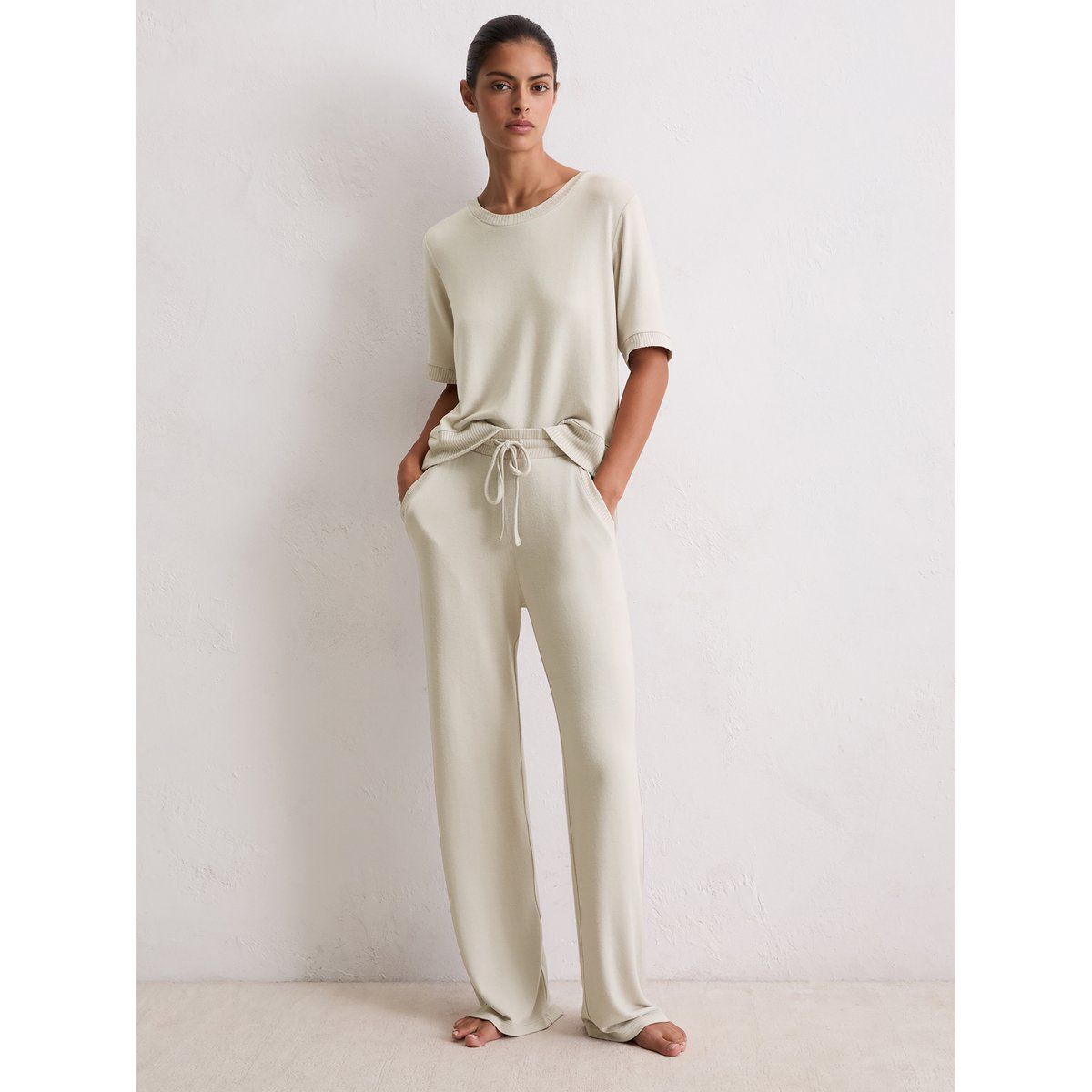 Kurzärmeliges Soft Knit Thermo-Oberteil