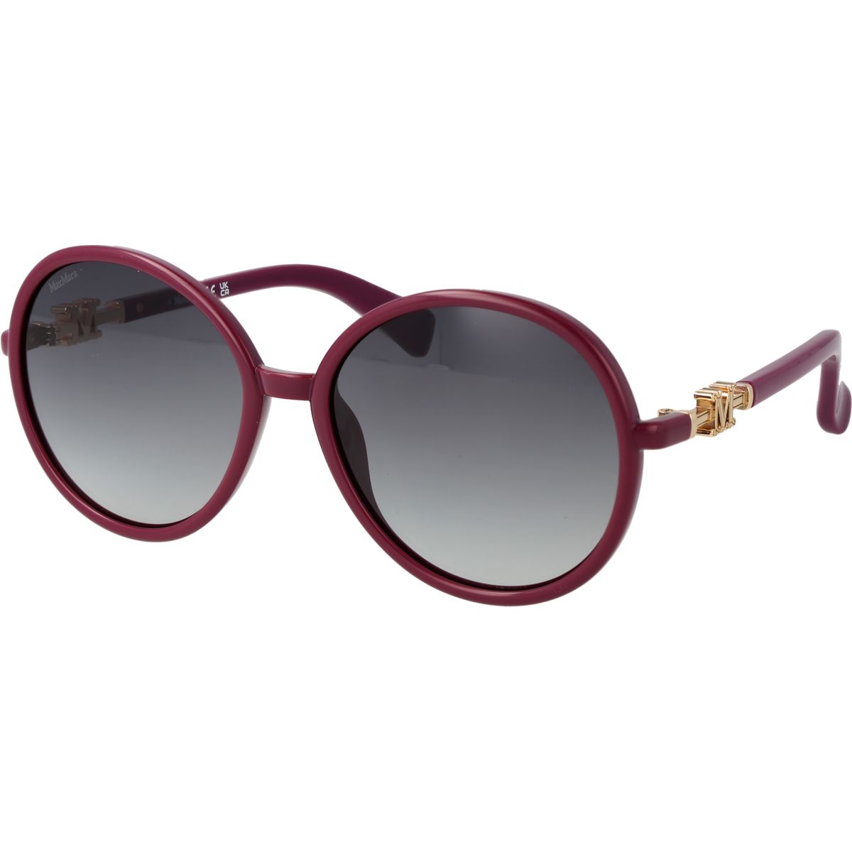 Übergroße runde Sonnenbrille mit Farbverlauf