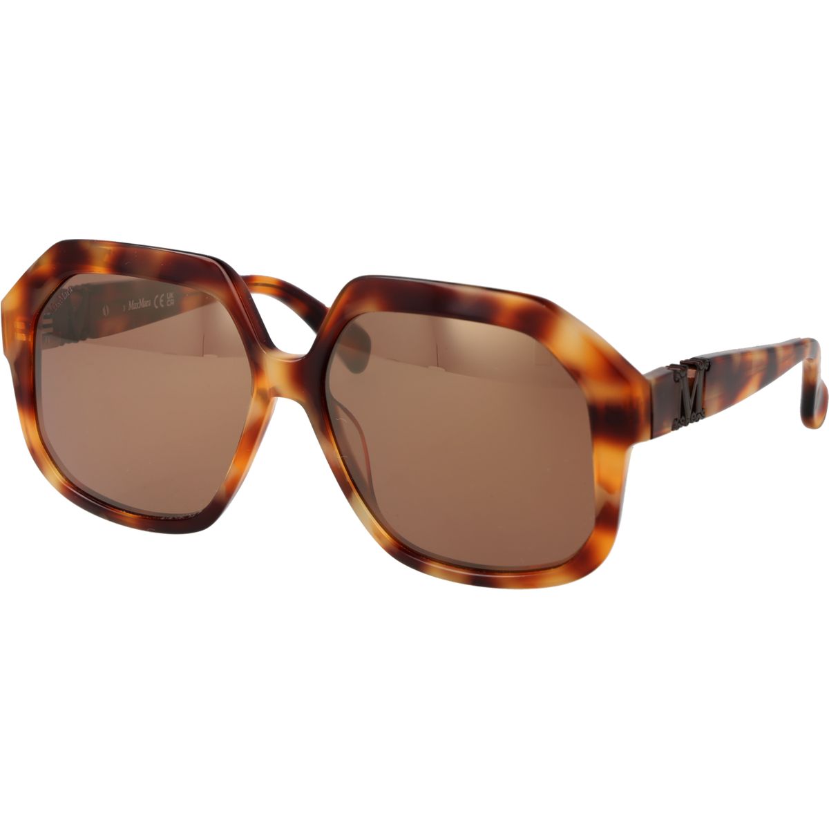 Markante Geometrische Übergroße Sonnenbrille