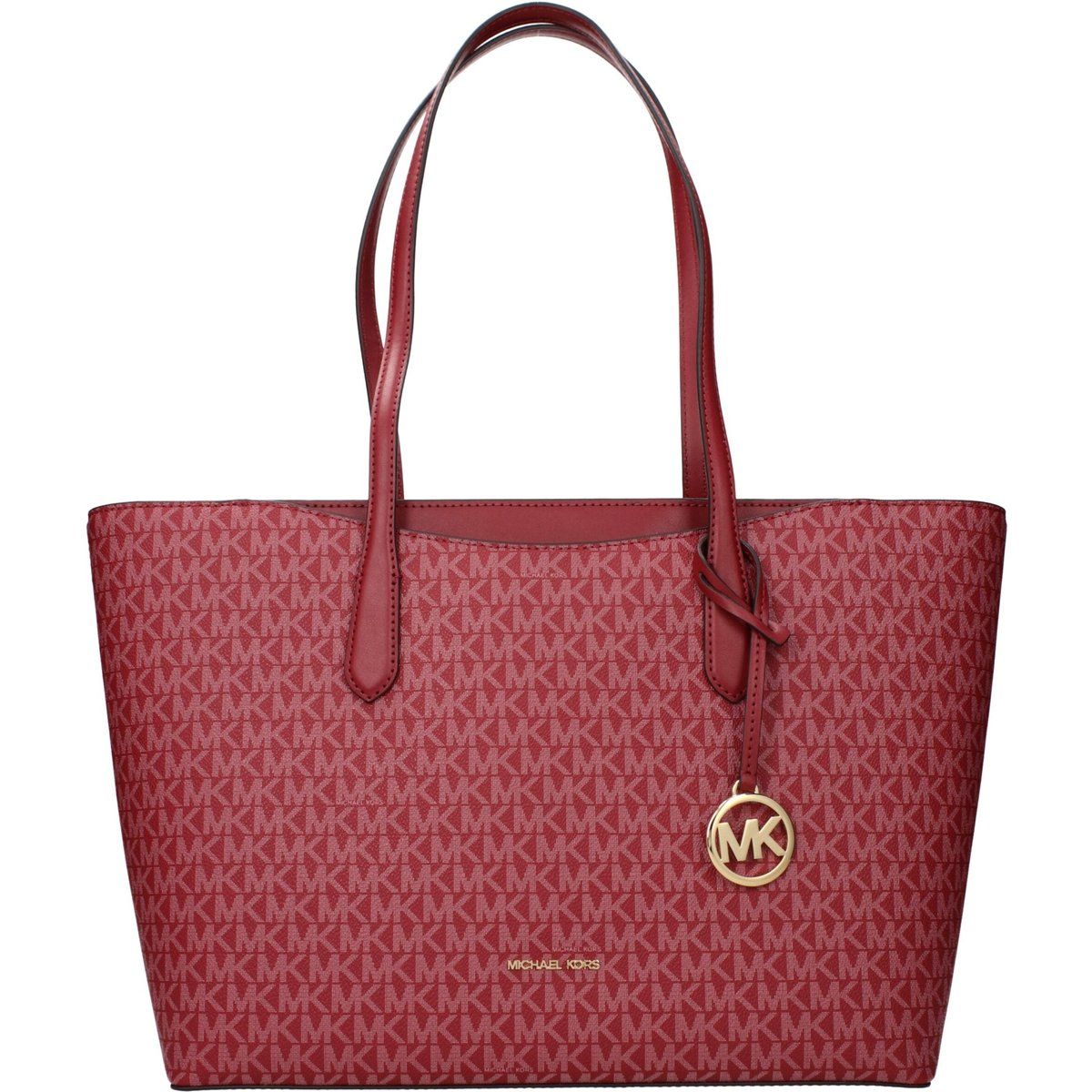 Schultertasche mit Signatur-Logomuster