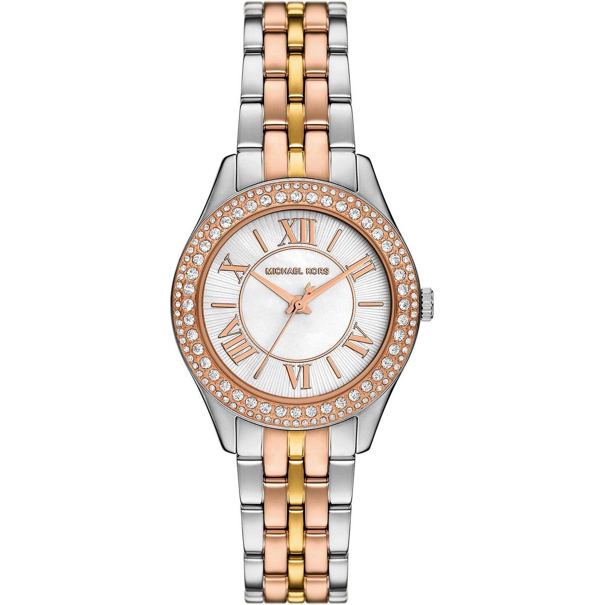 Elegante Perlmutt-Armbanduhr