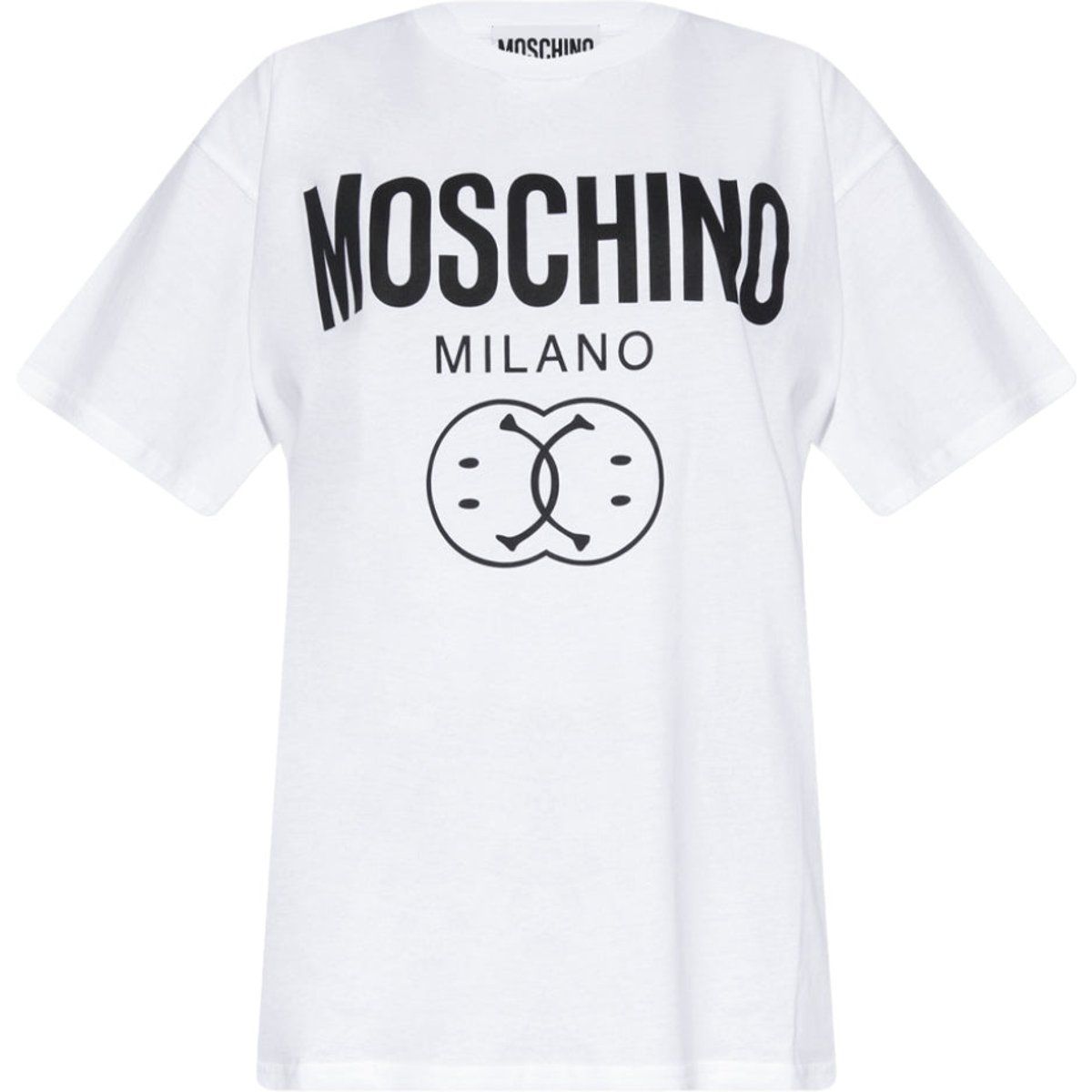 Oversize-T-Shirt mit Smiley-Grafik