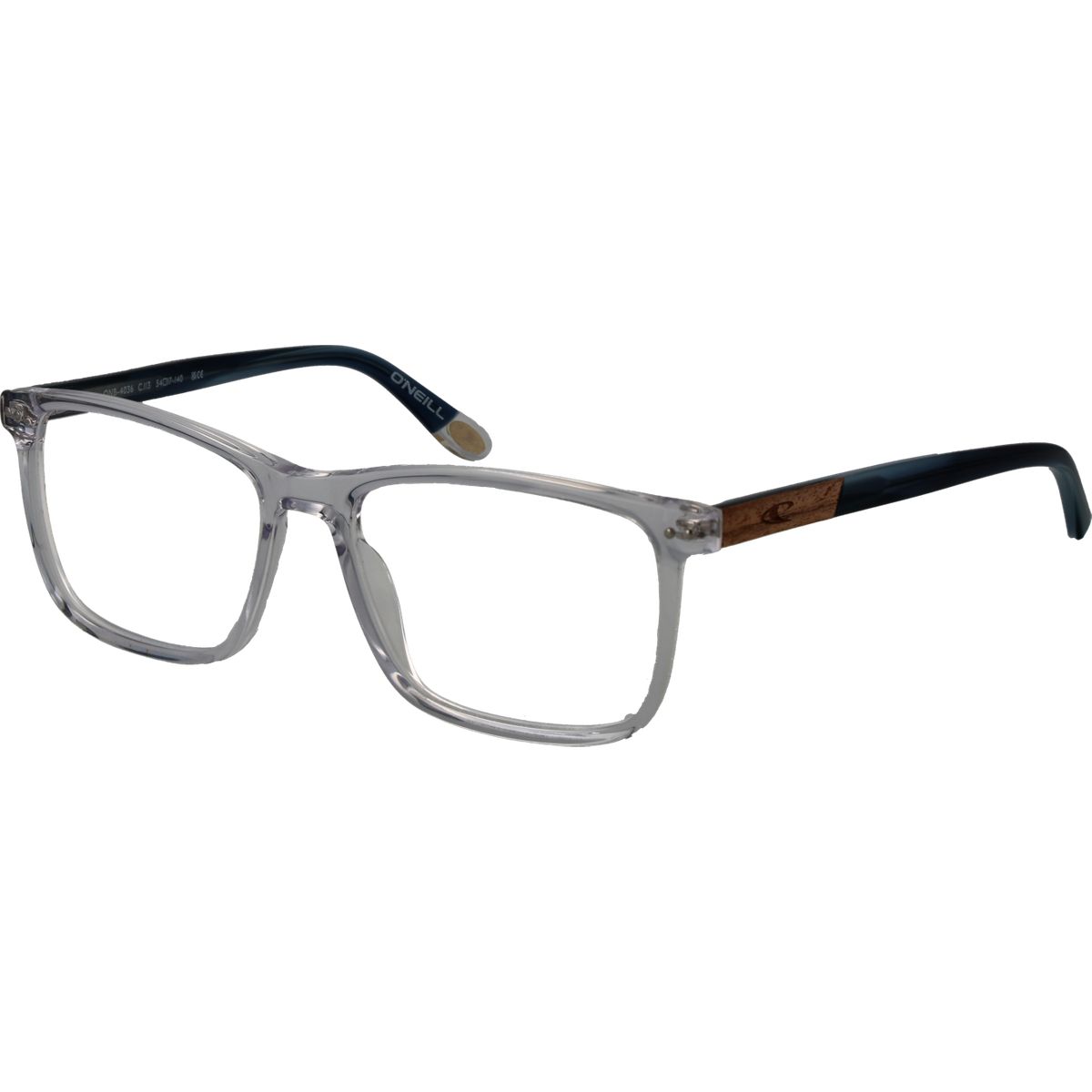 Moderne eckige Brille mit Transparentem Rahmen