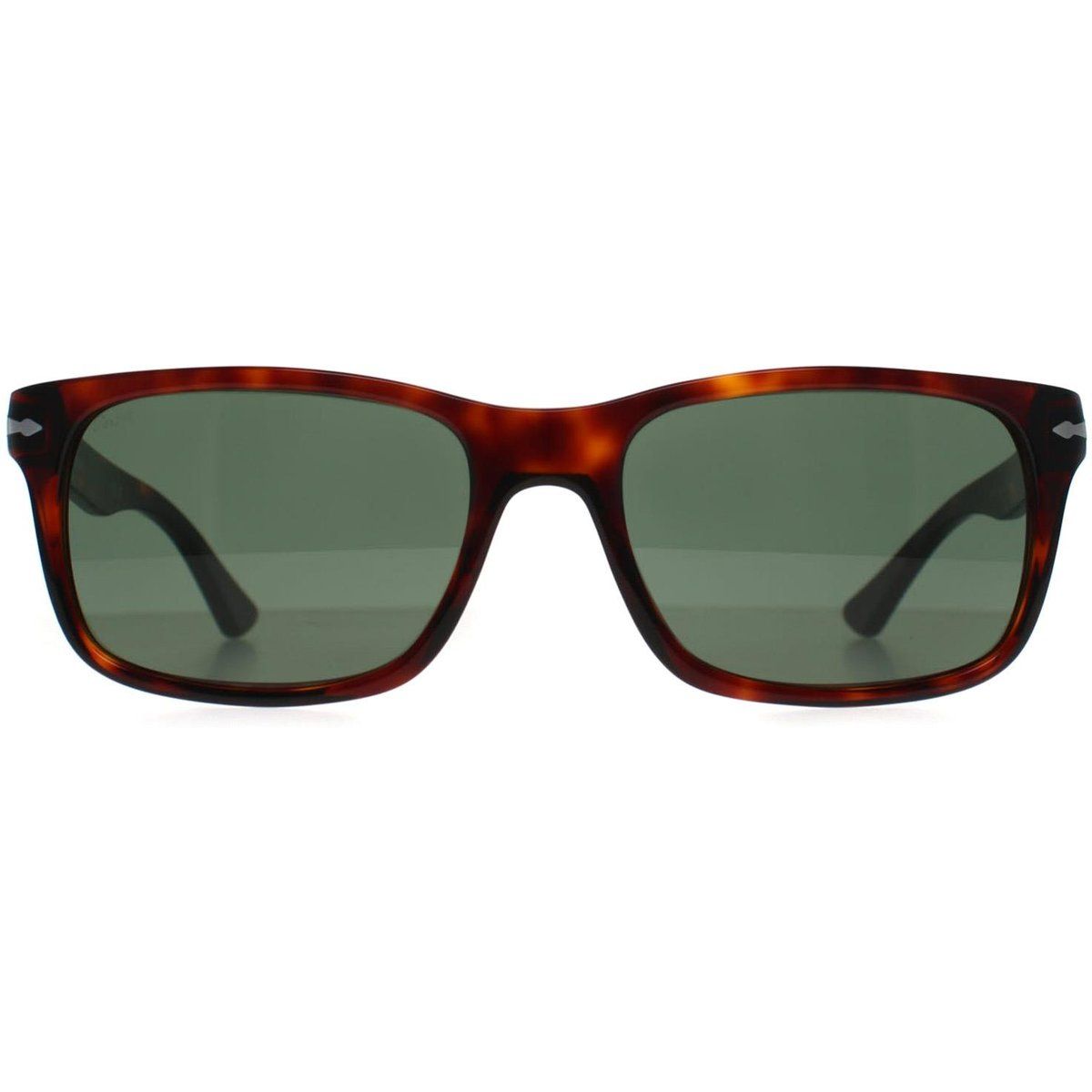 Rechteckige Sonnenbrille in Hornoptik