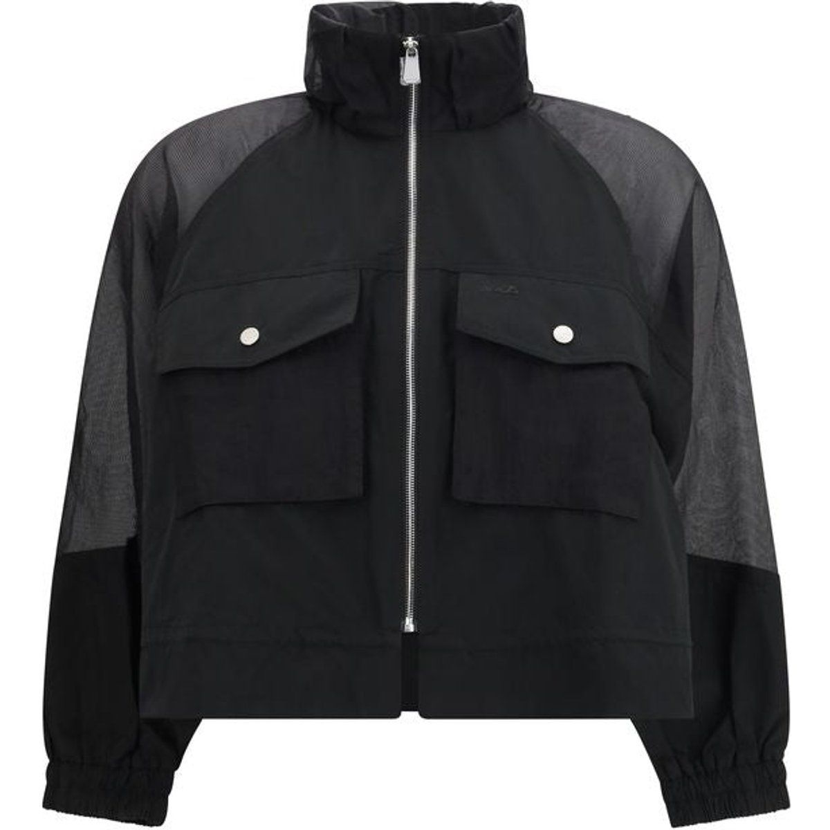 Shell-Jacke mit transparenten Ripstop-Einsätzen