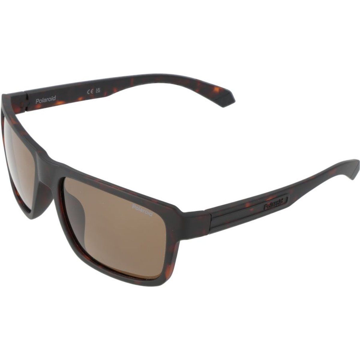 Rechteckige Sonnenbrille in Schildpatt-Optik