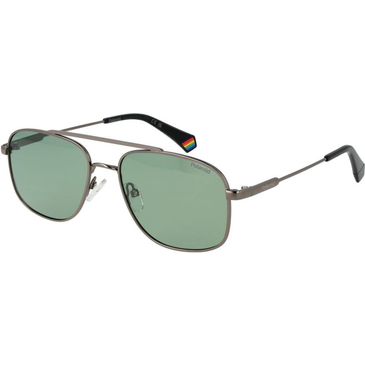 Klassische Eckige Metall-Aviator Sonnenbrille