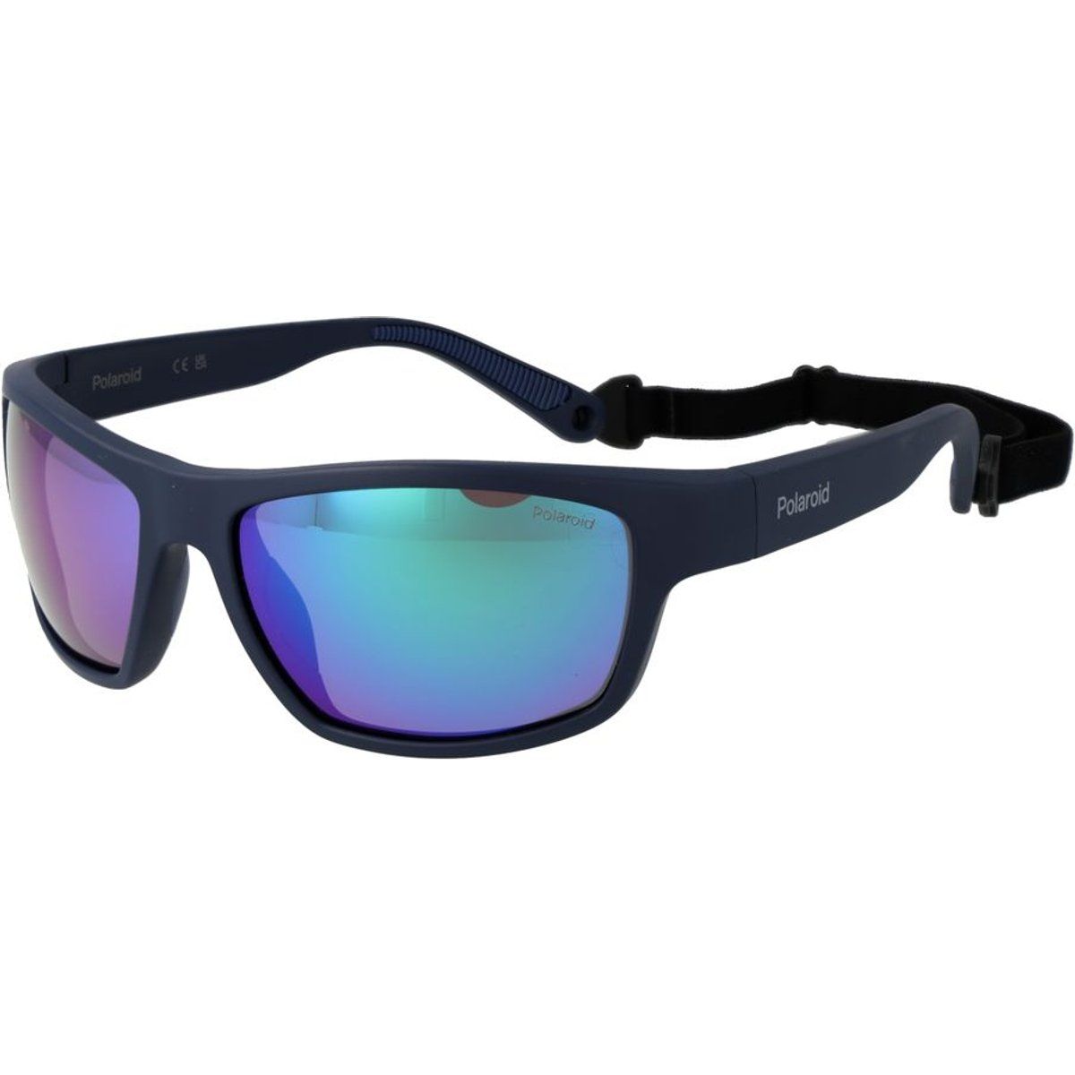 Sportliche verspiegelte Wrap-Around-Sonnenbrille