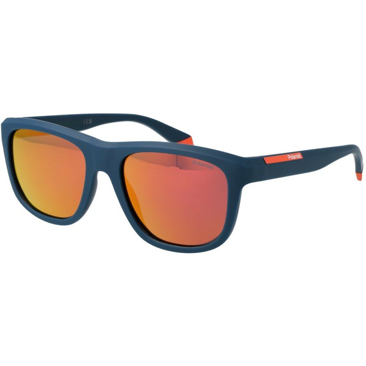 Sportliche rechteckige verspiegelte Sonnenbrille