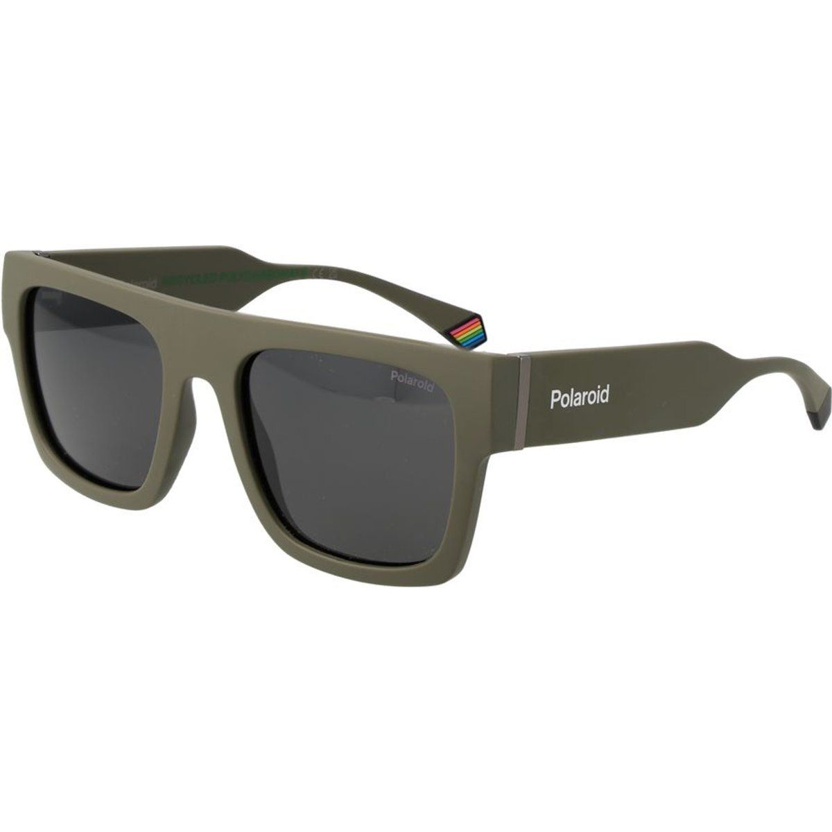 Markante rechteckige matte Sonnenbrille
