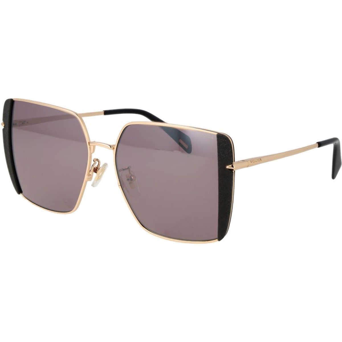 Übergroße quadratische Glitzer-Sonnenbrille