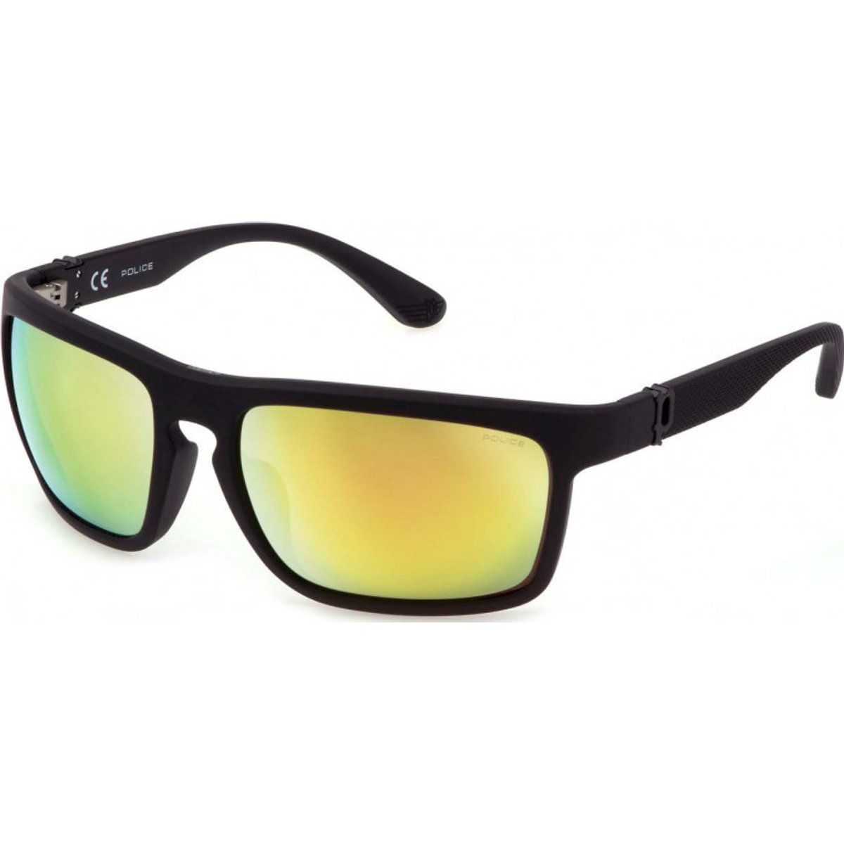 Sportliche rechteckige verspiegelte Sonnenbrille