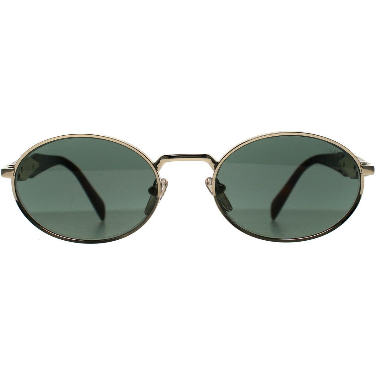 Ovale Sonnenbrille mit Metallrahmen