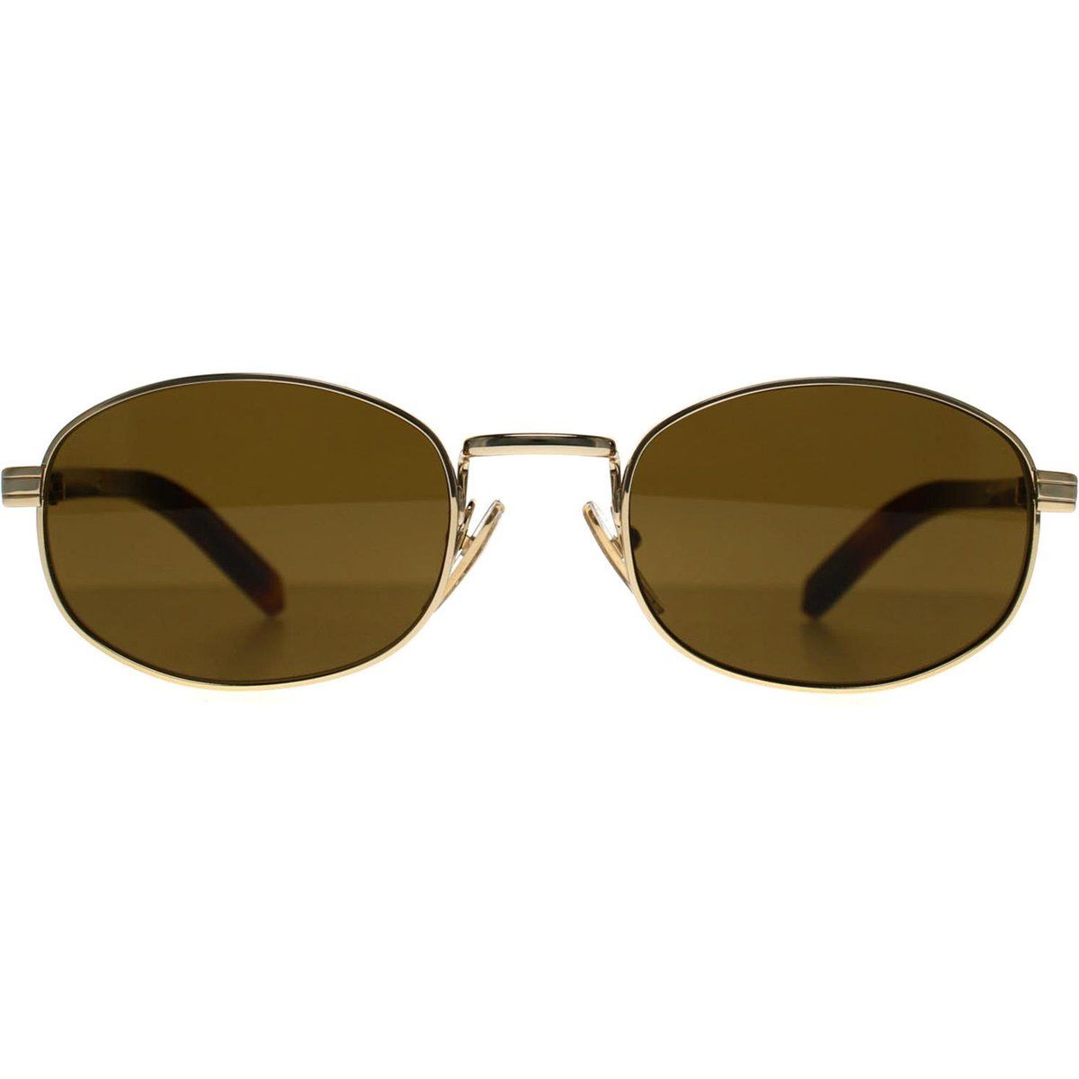 Ovale Sonnenbrille mit Metallrahmen