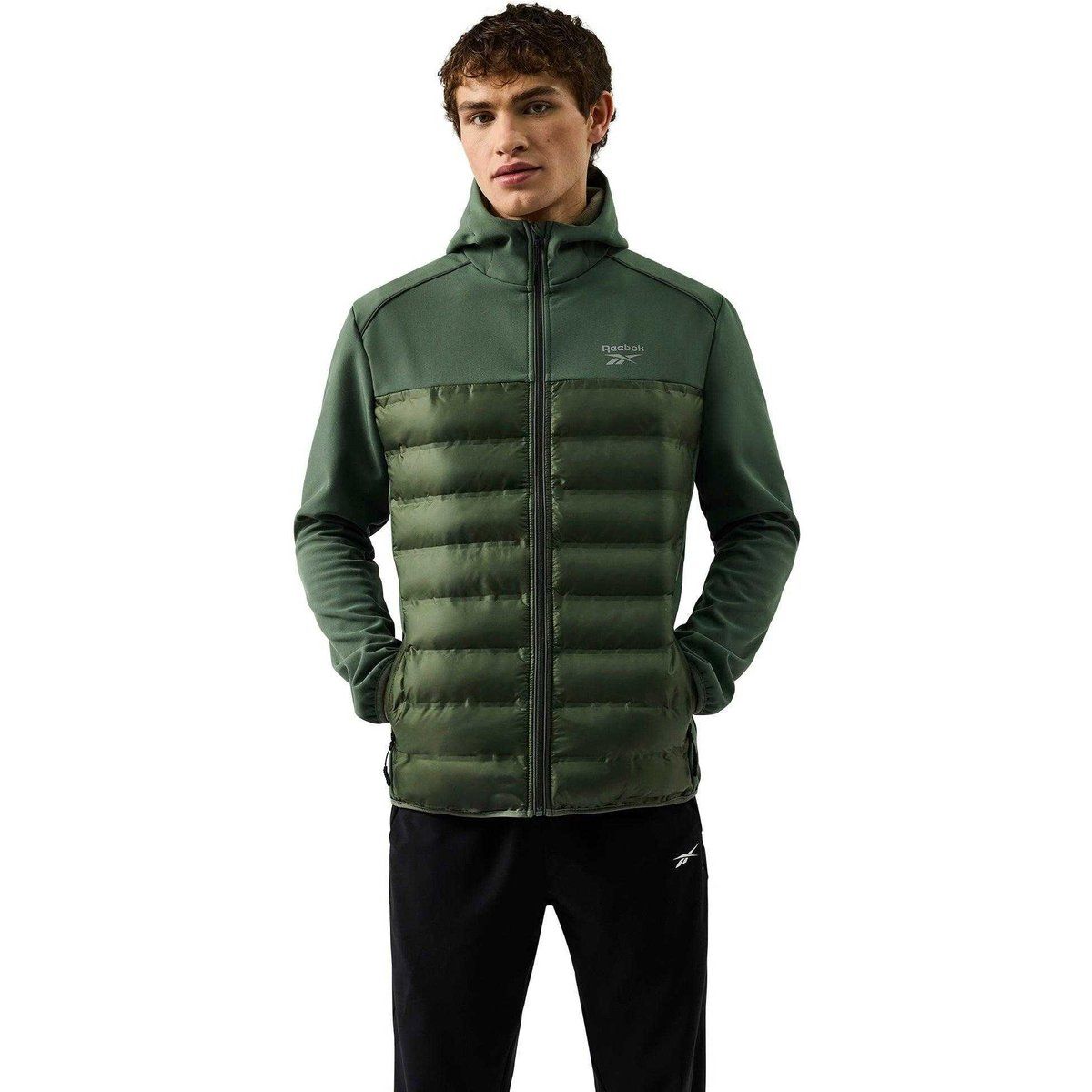 Hybrid-Steppjacke mit Kapuze