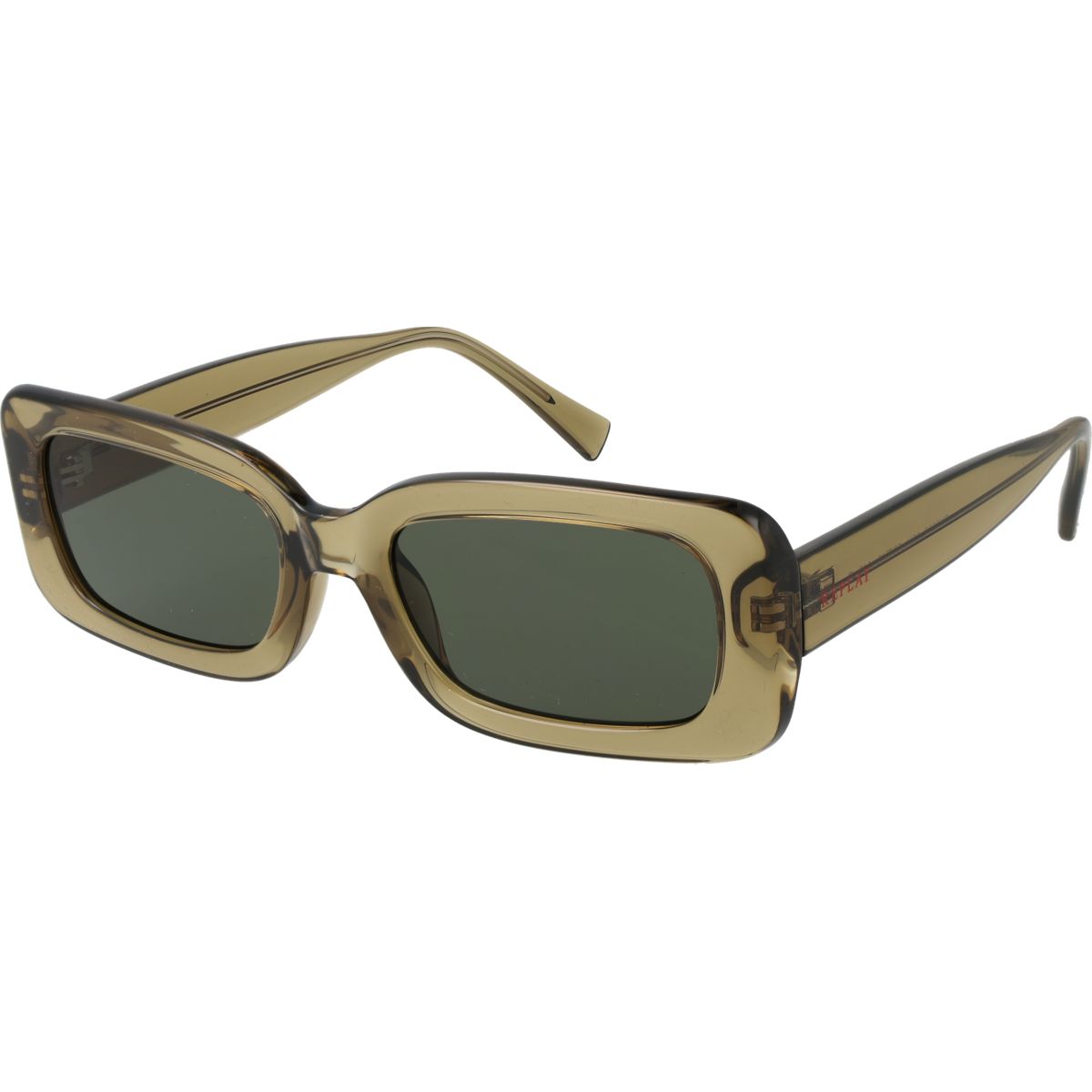 Rechteckige Sonnenbrille mit Transparentem Rahmen
