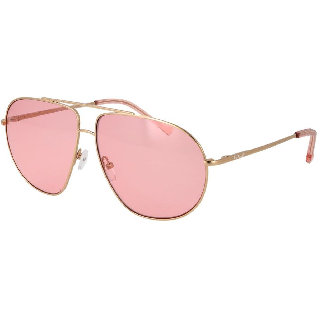 Oversized Pilotenbrille mit getönten Gläsern