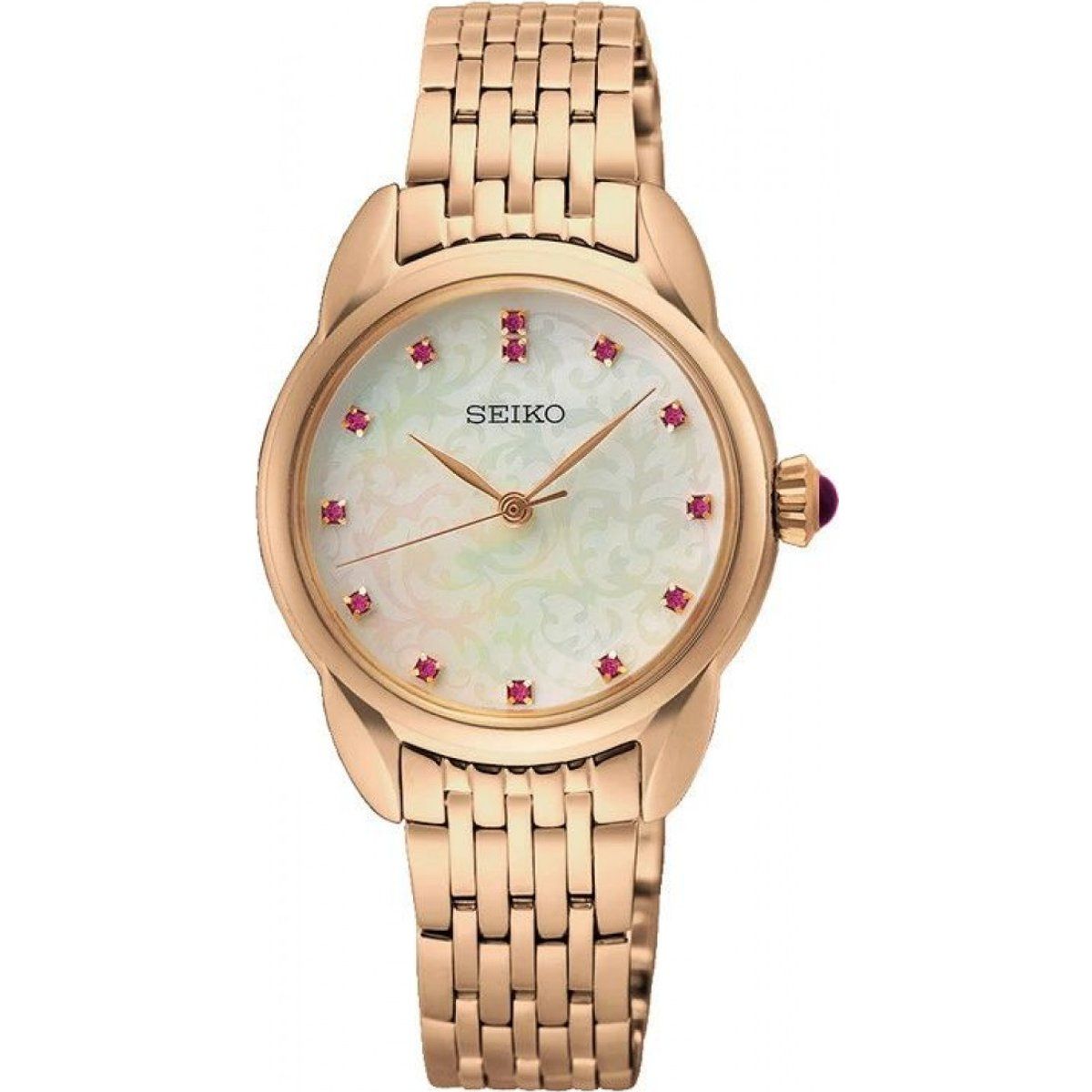 Elegante verzierte gemusterte Armbanduhr