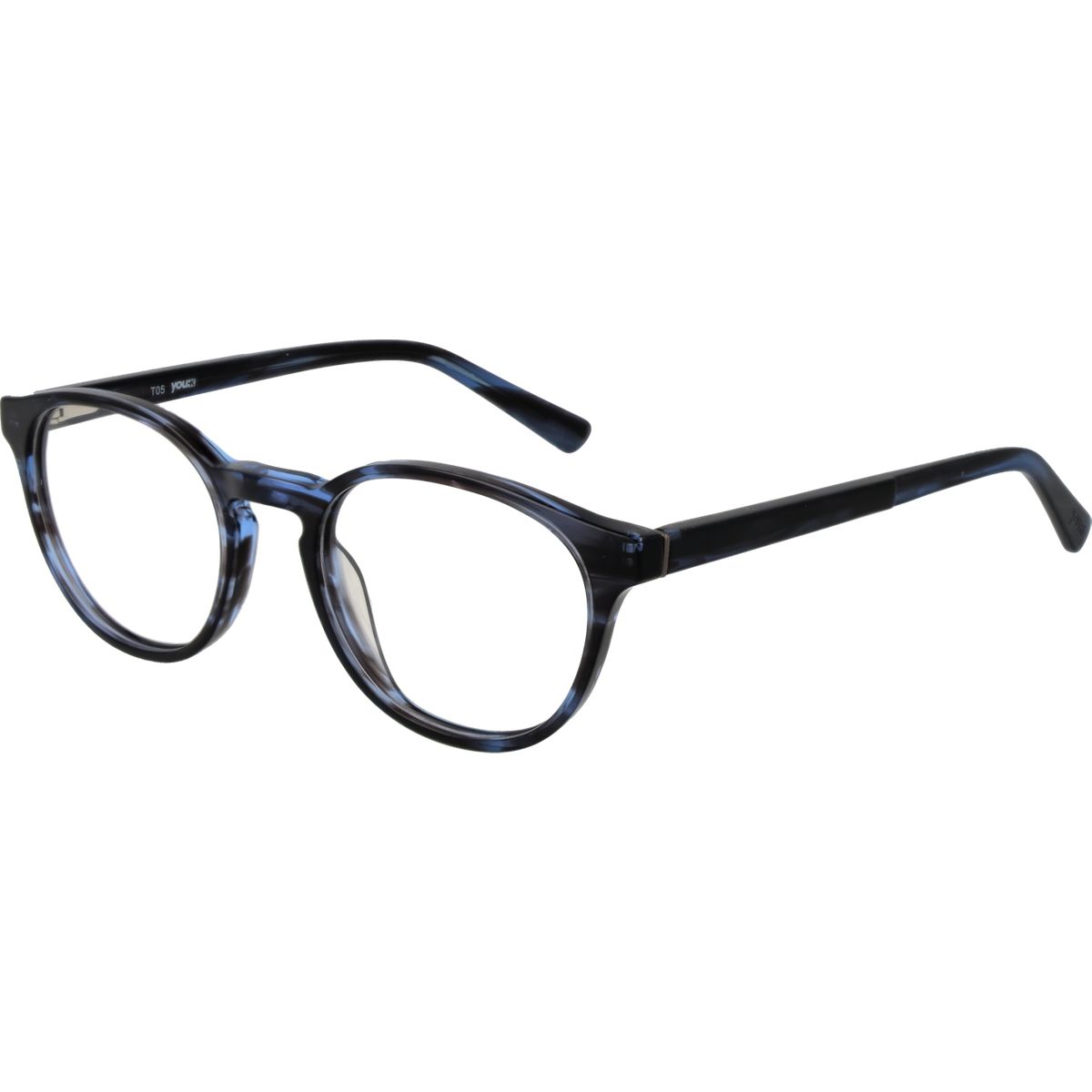 Zeitlose Panto-Vollrandbrille im Marmor-Look