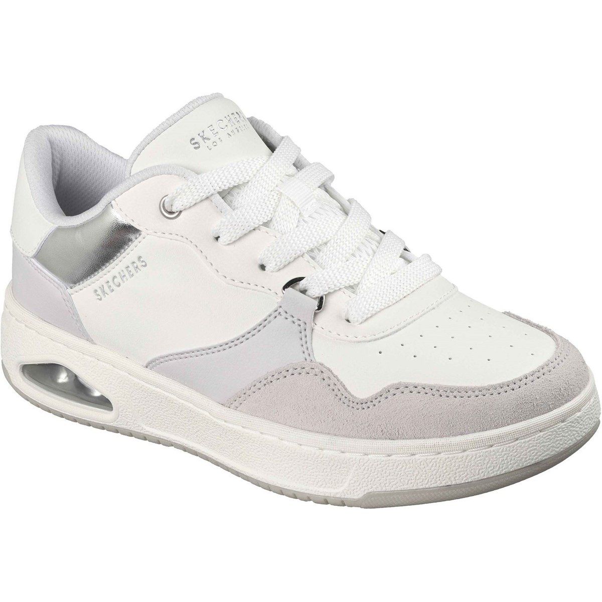 Court-Style Sneaker mit Metallic-Details