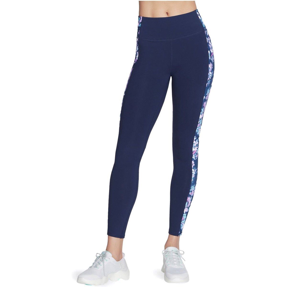 High-Waist-Leggings mit Blumenmuster