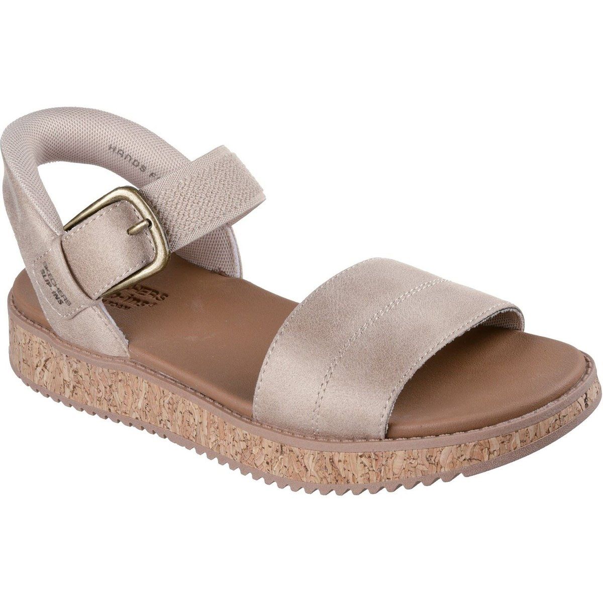 Slip-In Plateau-Sandalen mit Kork