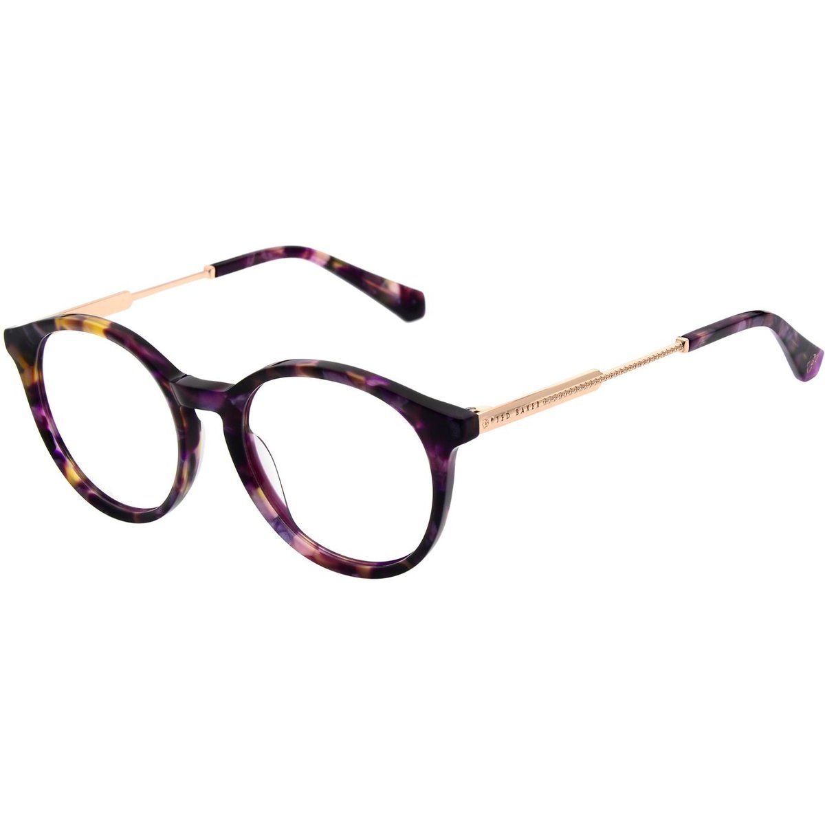 Elegante runde Brille mit Marmoreffekt