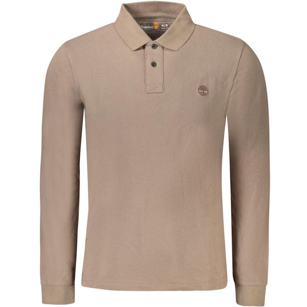 Langärmliges Slim-Fit Poloshirt aus Baumwolle