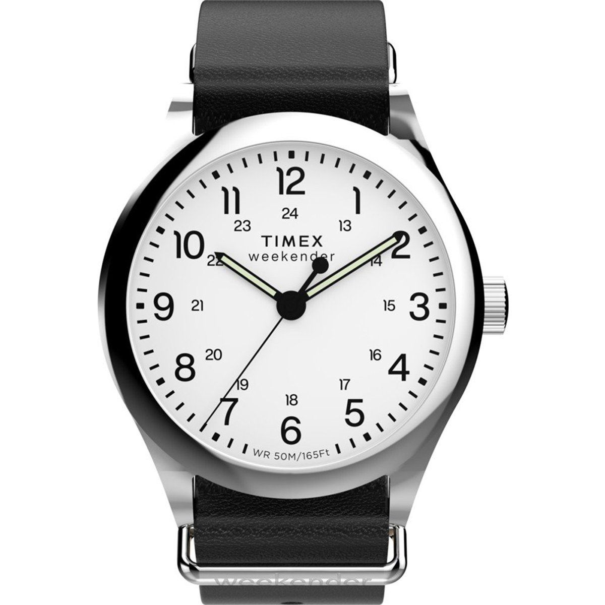 Zeitlose Field-Uhr mit Lederarmband