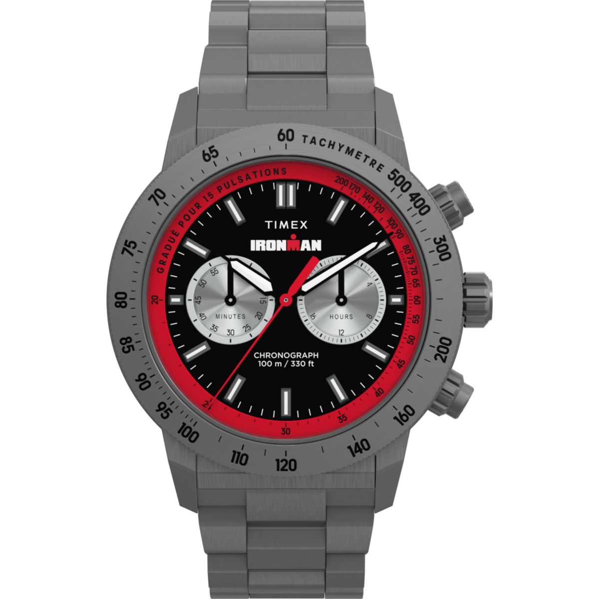 Robuster Sport-Chronograph aus Edelstahl