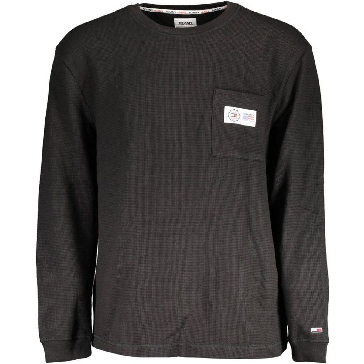 Waffelstrick-Langarmshirt mit Brusttasche