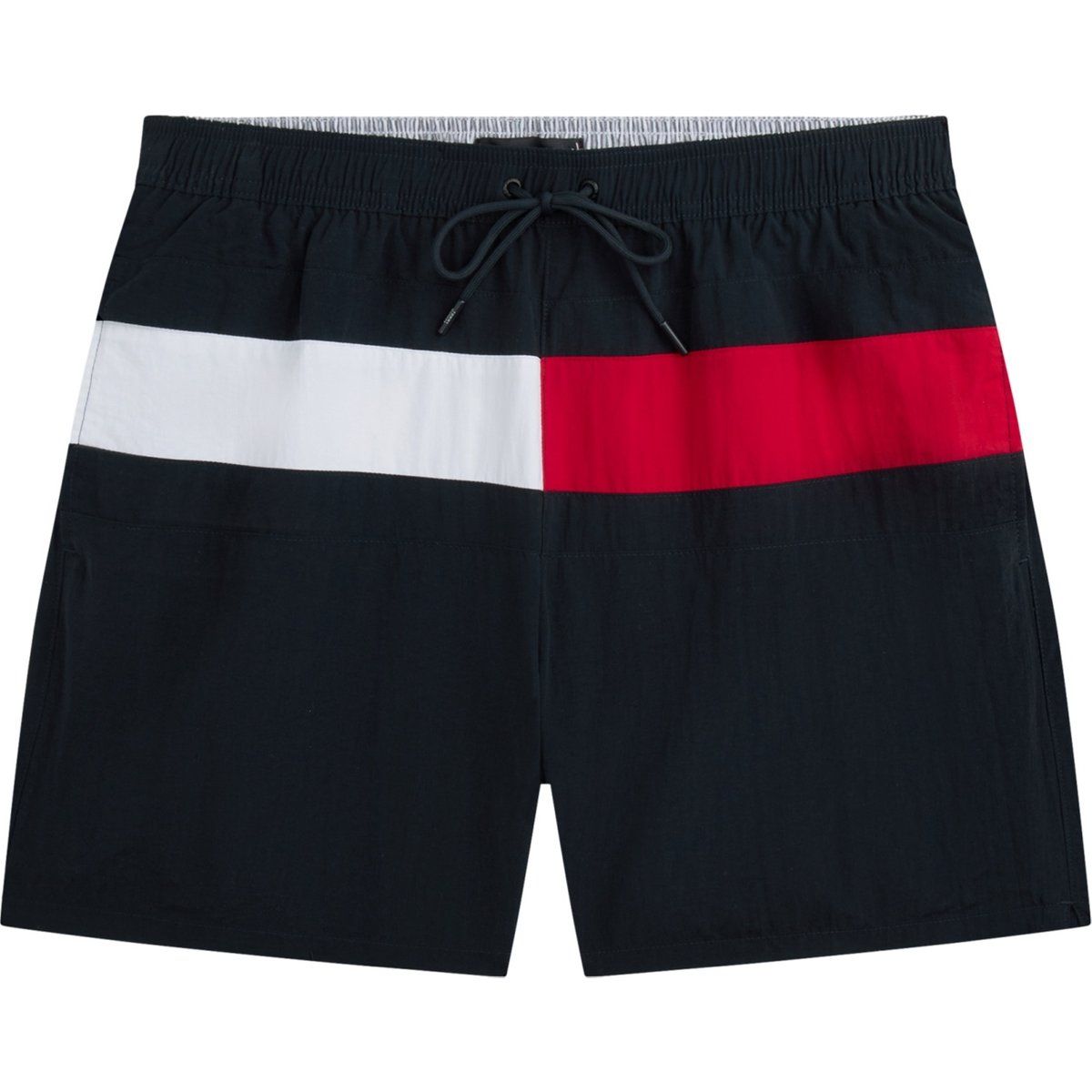 Schnelltrocknende Badeshorts mit Flaggen-Design