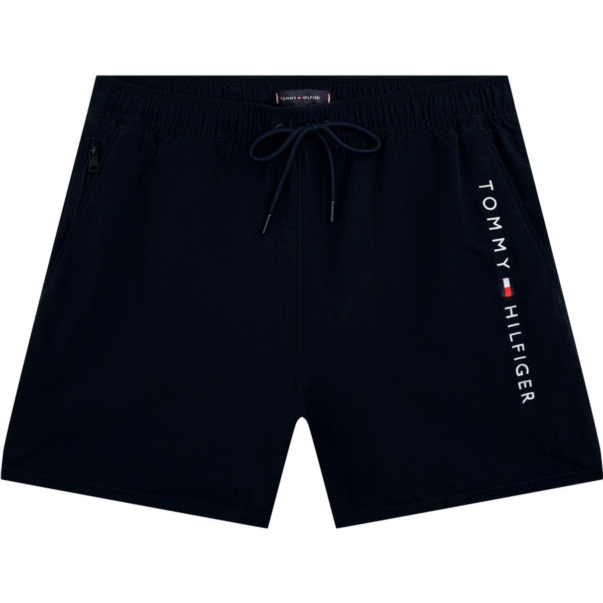 Sportliche Badeshorts mit Logostickerei