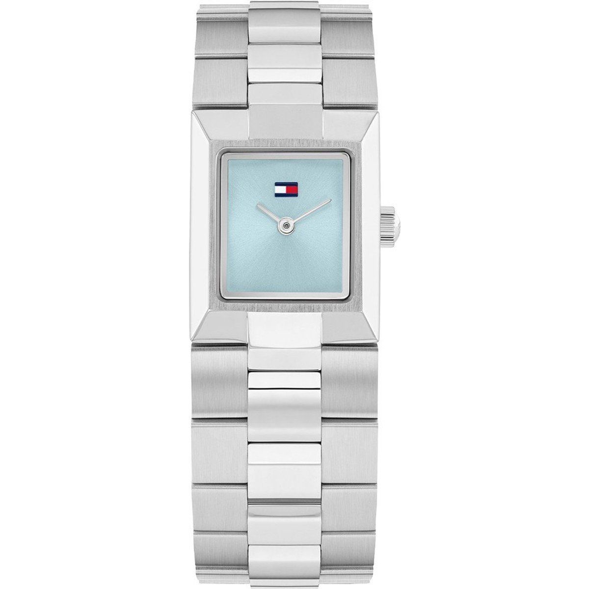 Minimalistische Armbanduhr mit quadratischem Gehäuse